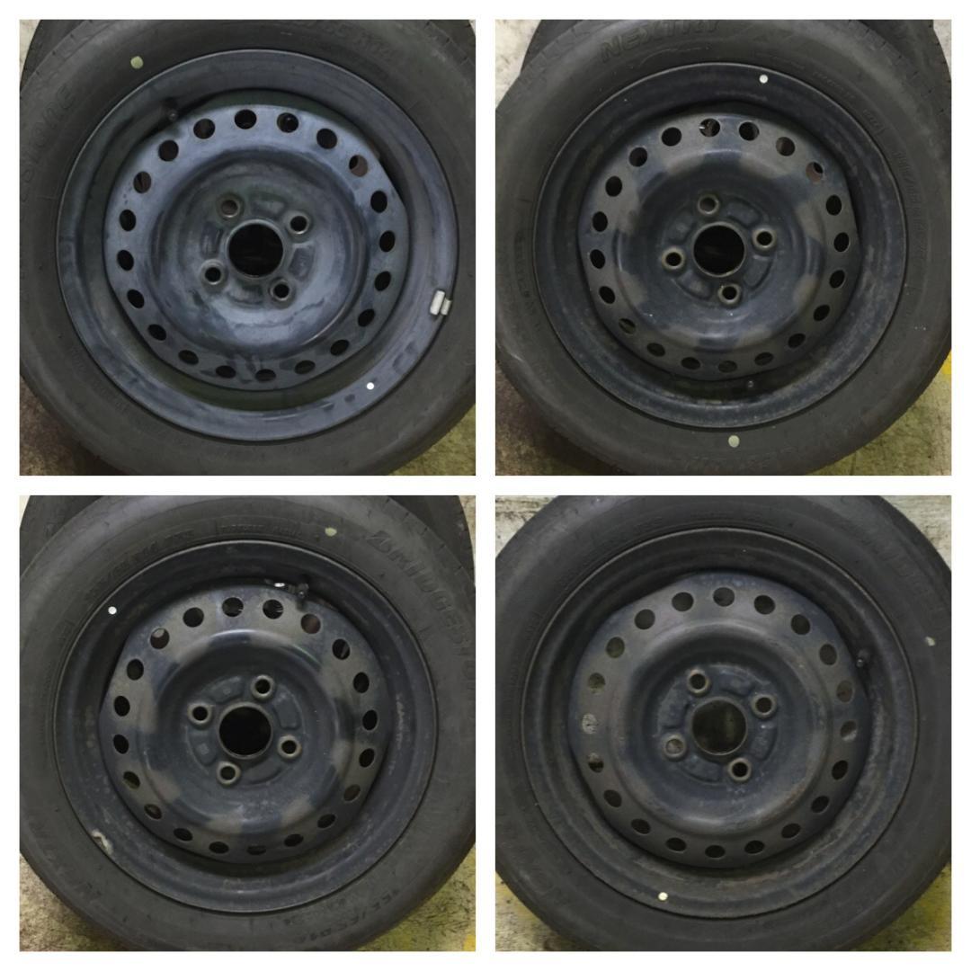 61 BRIDGESTONE 155/65R14 2022年製 8分目 ノーマル 画像4