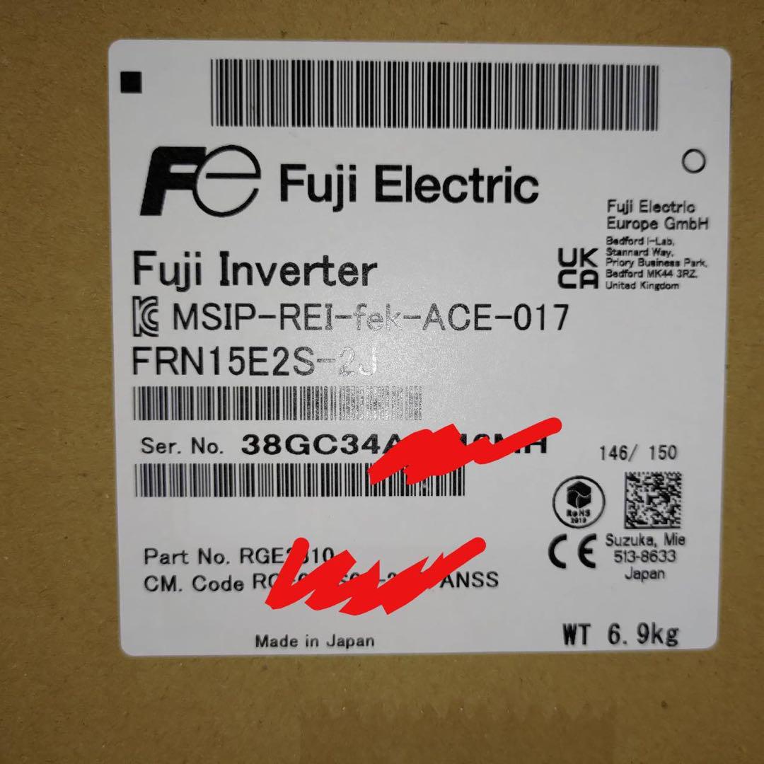 FRN15E2S-2J インバーター 1台 新品未開封 富士電機 15kW