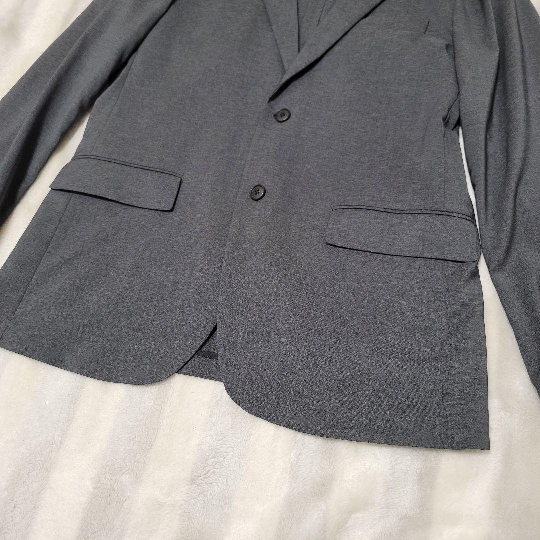 UNIQLO 感動スーツ ウールライク メンズLサイズ グレー
