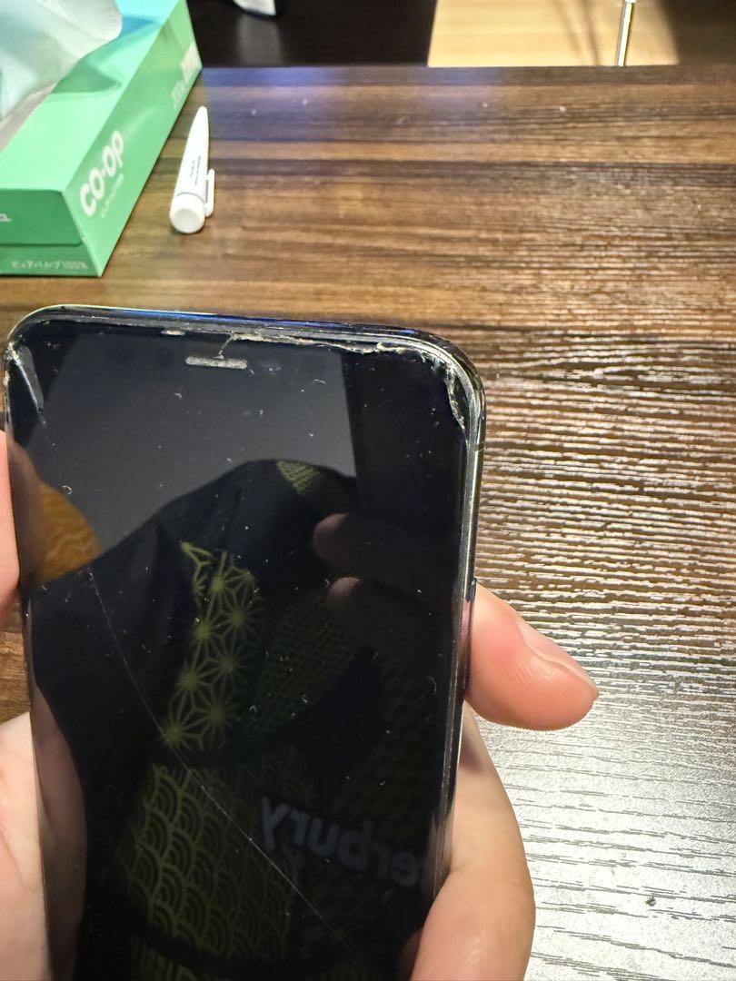 iPhone X スペースグレー 256GB 両面傷有り