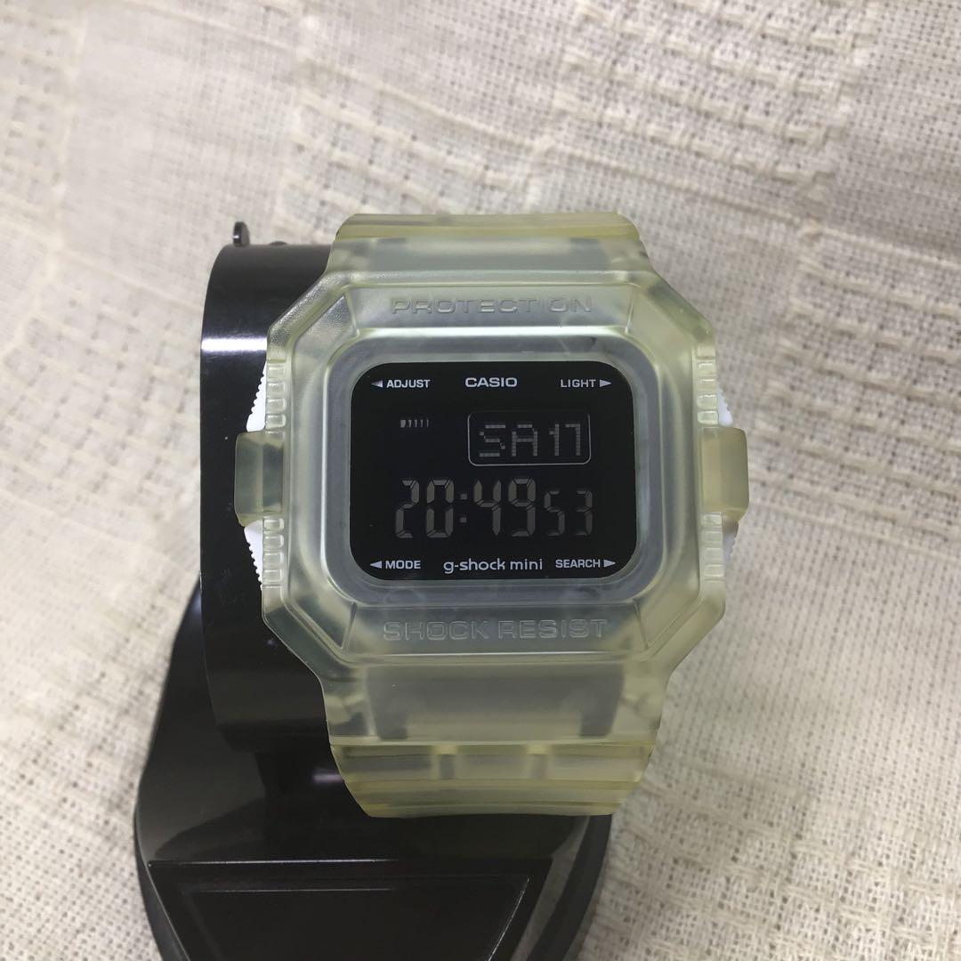 カシオ腕時計 CASIO G-SHOCK mini スケルトンクリア