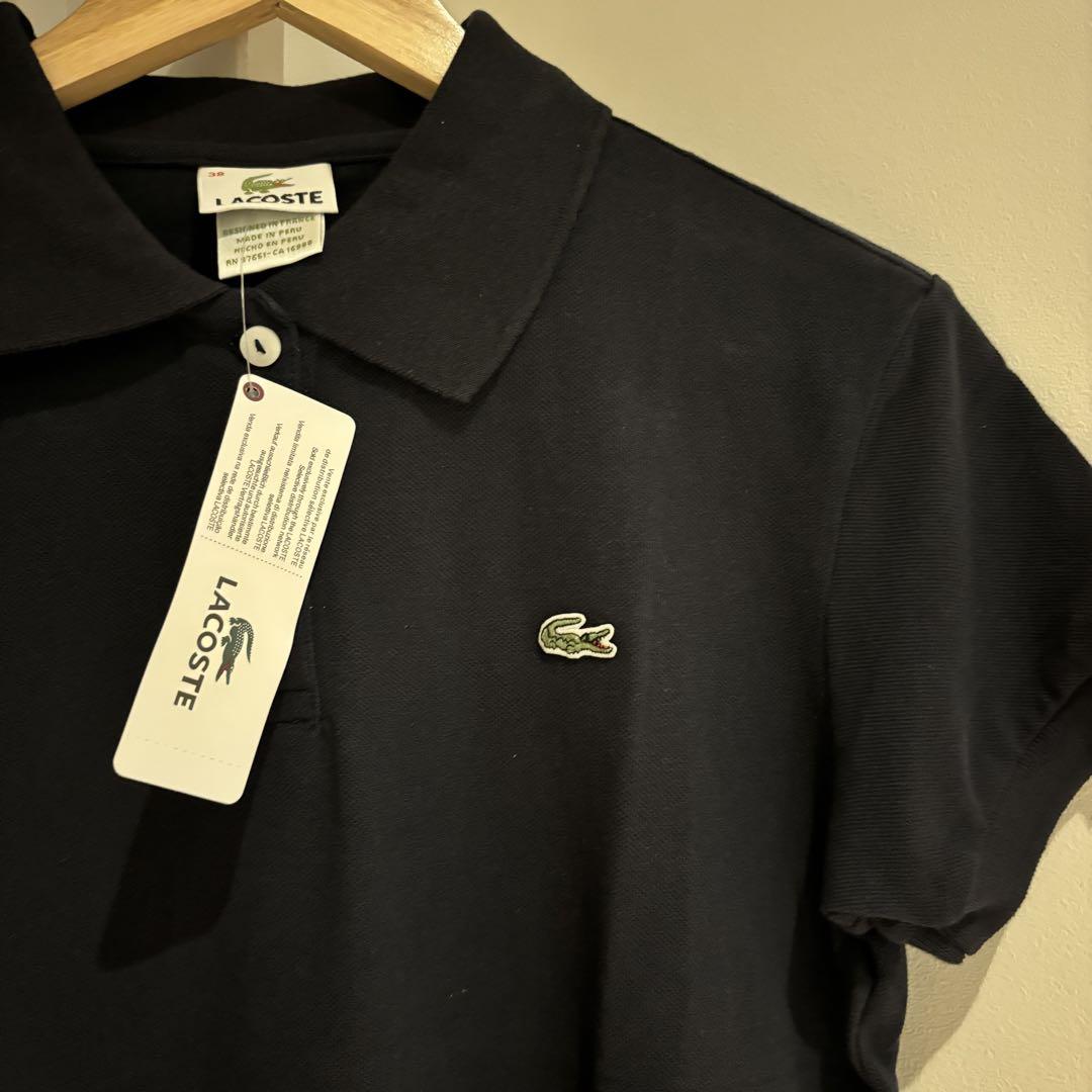 新品 ラコステ　Lacoste ポロシャツ　レディース　ネイビー