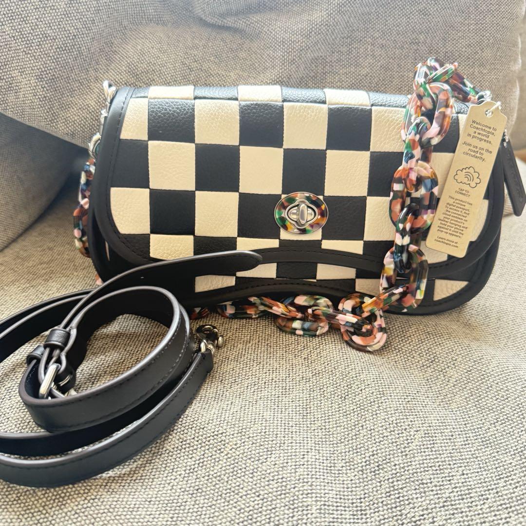 Coachtopia チェッカーパターン ショルダーバッグ