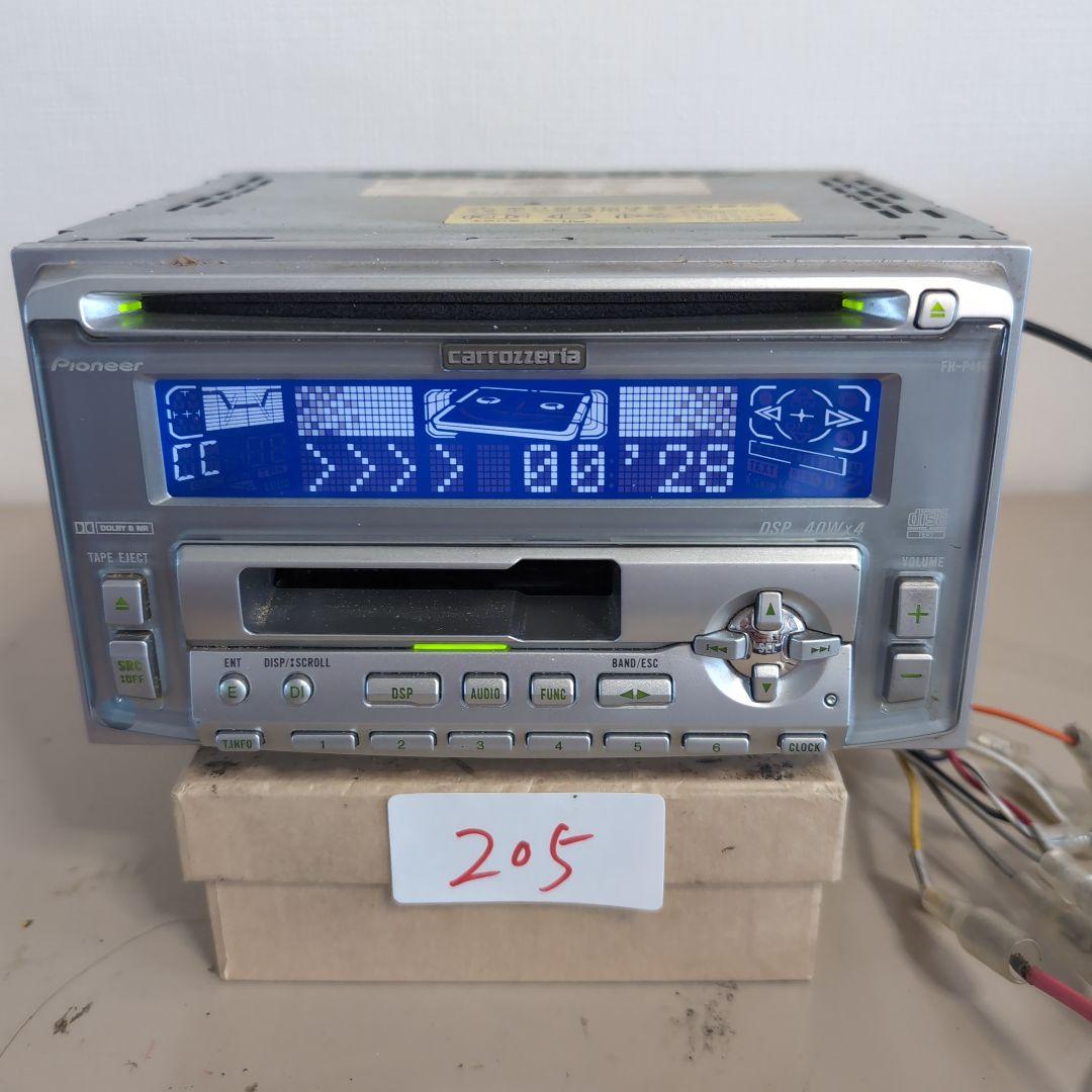 205 訳あり カロッツェリア　CDカセット FH-P414 カーオーディオラジオ・コンポ