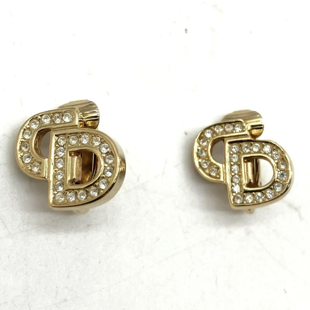 美品☆クリスチャンディオール Christian Dior イヤリング CDロゴ