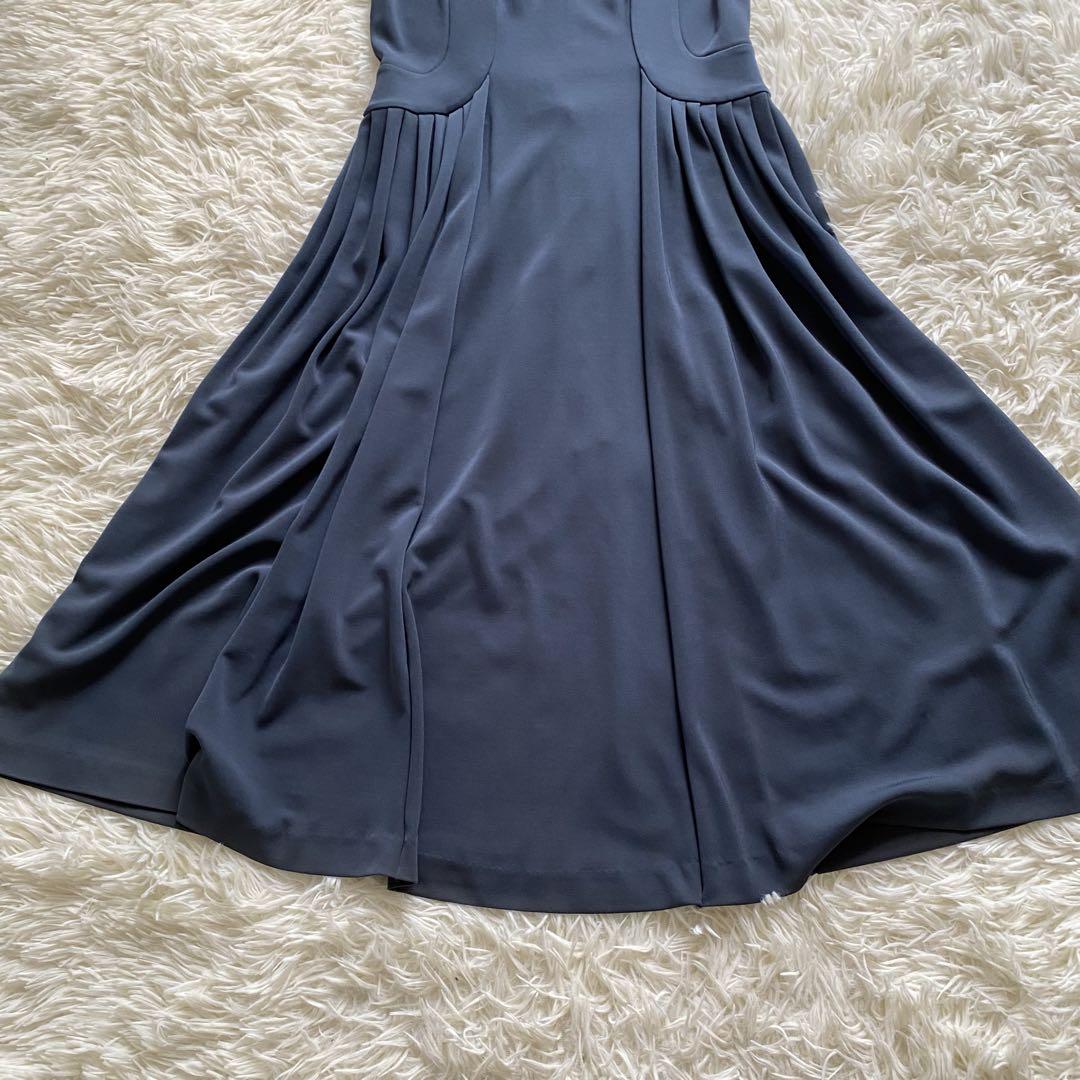美品 Sybilla シビラ ジャージー素材 ロングワンピース グリーン L