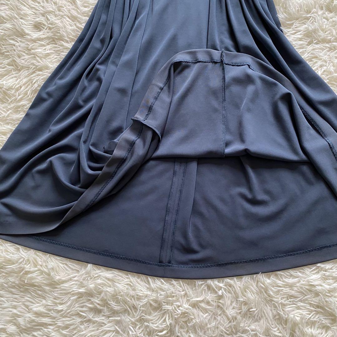 美品 Sybilla シビラ ジャージー素材 ロングワンピース グリーン L