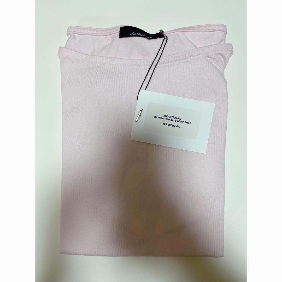 ANS DOTSLOEVNER Shoulder Tops Pink タグ付き ANS DOTSLOEVNER Shoulder Tops Pink タグ付き