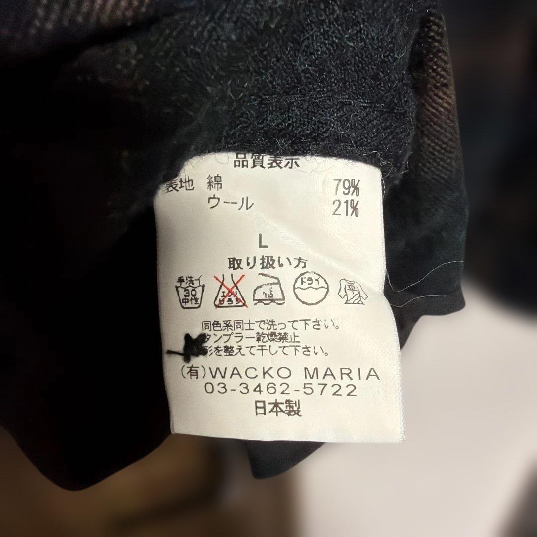 ワコマリア オンブレチェック ネルシャツ L ワコマリア オンブレチェック ネルシャツ L