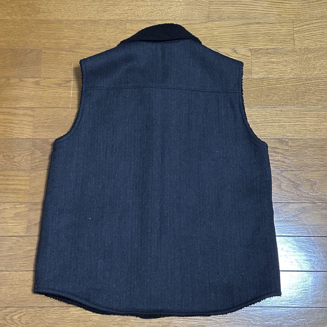 Rude Gallery BLACK RABEL ベスト ボア ダークグレー S