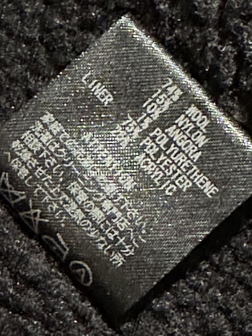 Rude Gallery BLACK RABEL ベスト ボア ダークグレー S