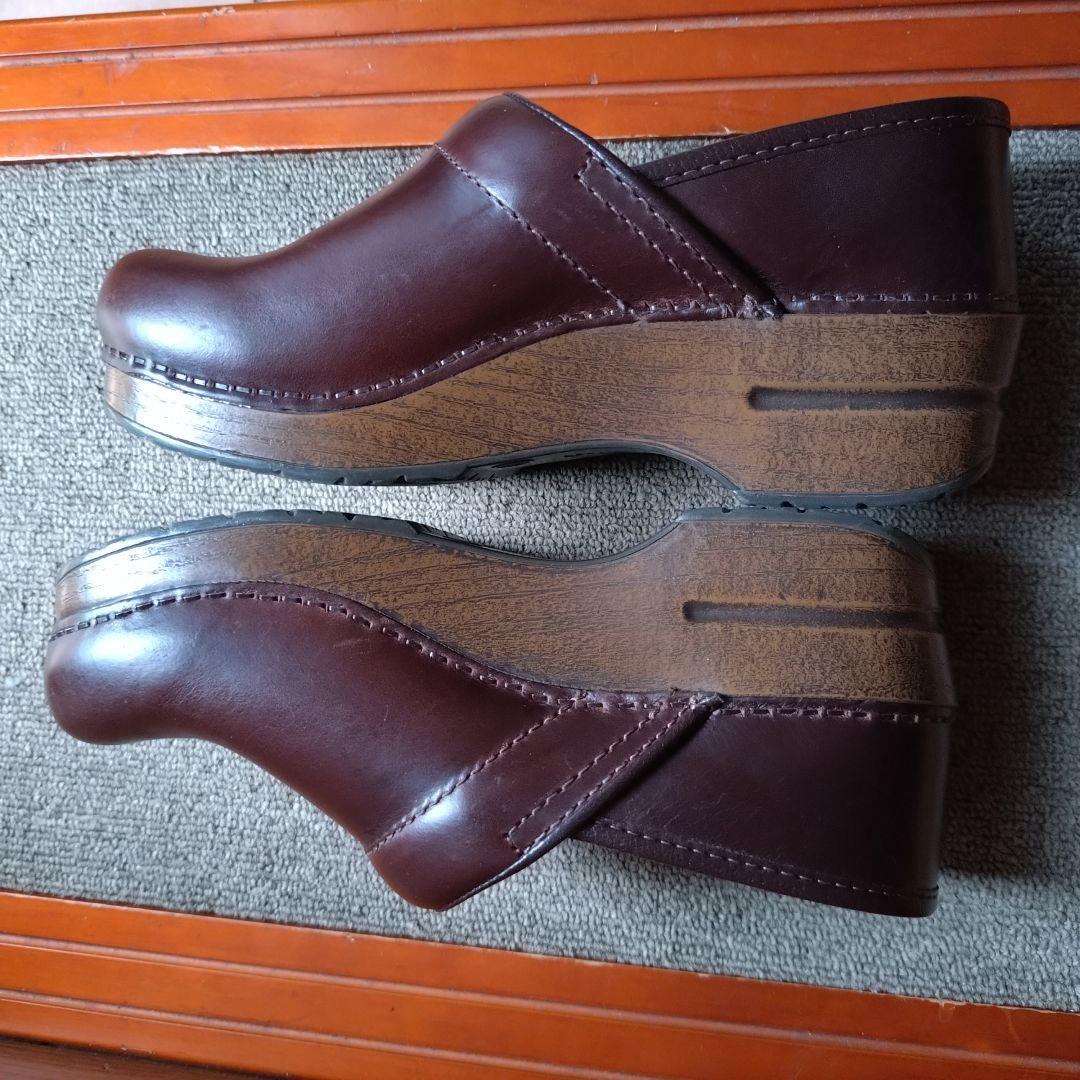 dansko //ダンスコ DANSKO *レザーサボサンダル 36/23*ブラウン