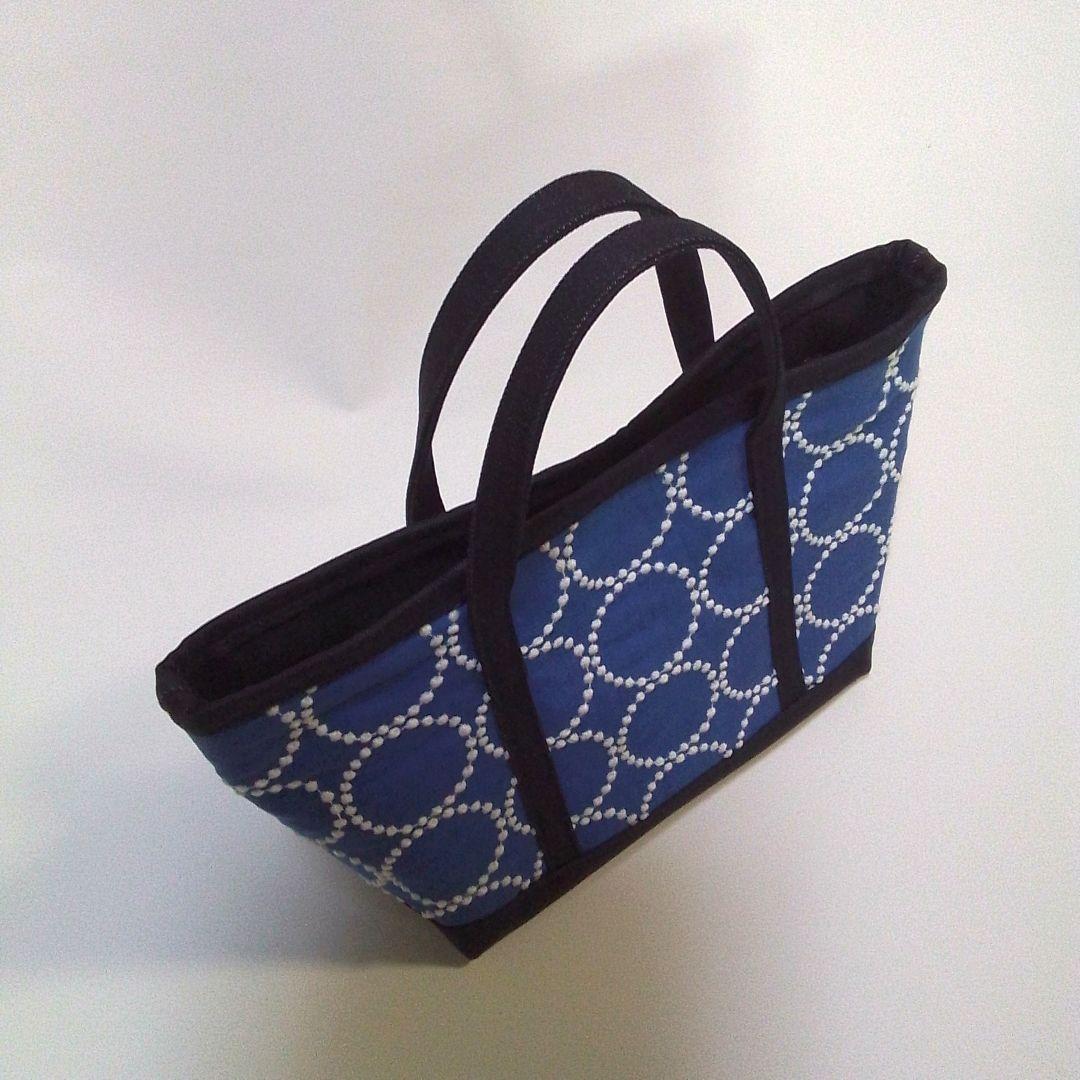 ミナペルホネン✳tambourine×デニムのトートバッグ✳ブルー