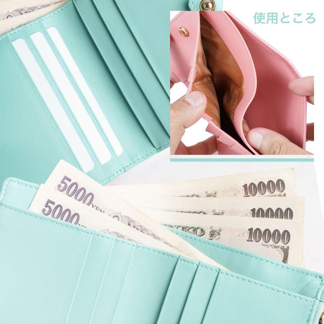 クロコダイル 二つ折り 財布 ウォレット ブラウン