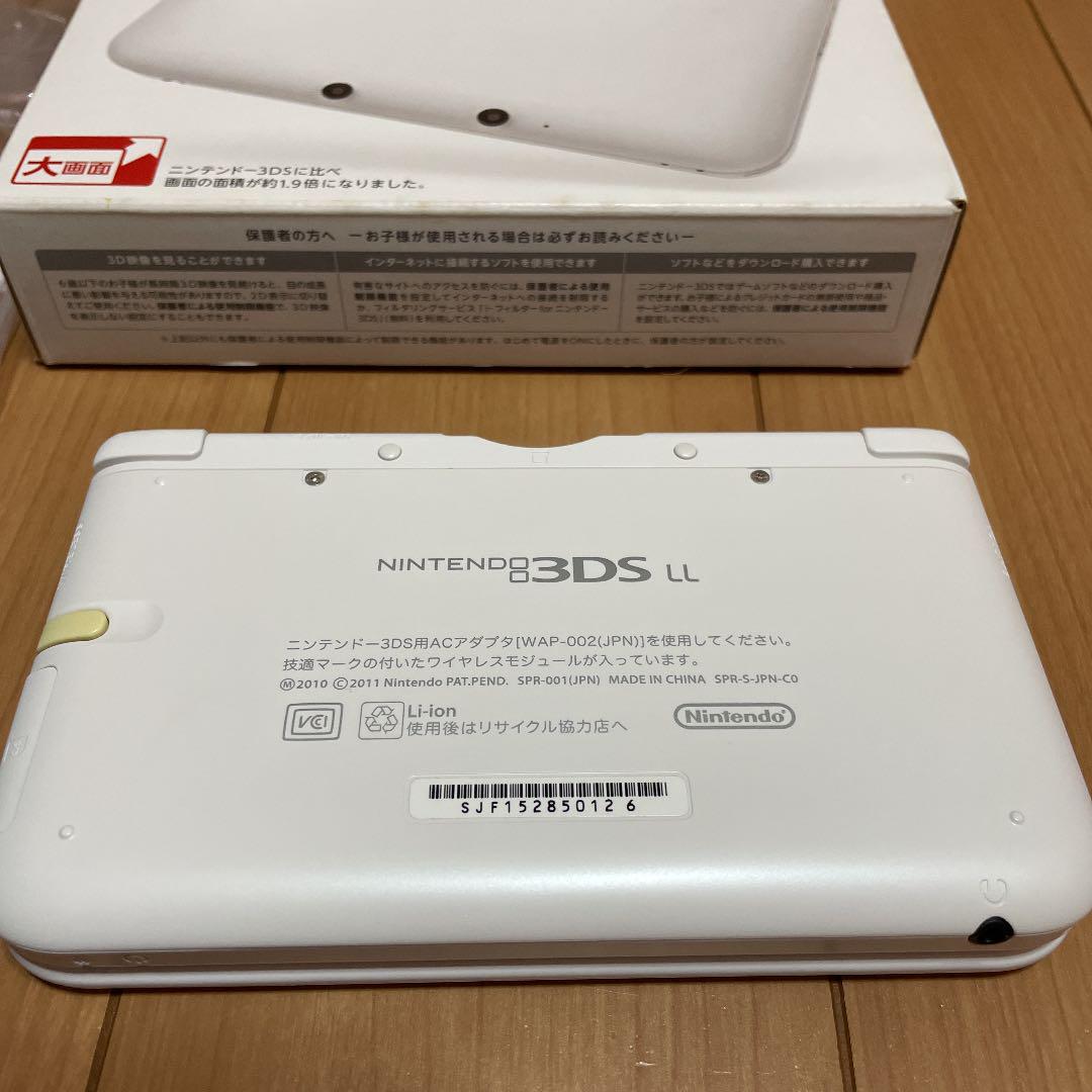 通販 ニンテンドー3DS LL ホワイト 箱•充電器(ACアダプタ)付き - 携帯用ゲーム本体