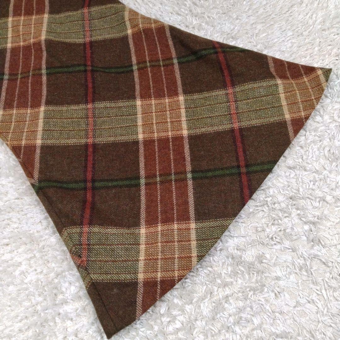 レディース☆Ralph Lauren ウール チェック柄スカート マーメイド7号