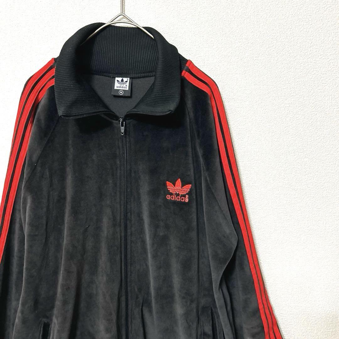 adidas トラックジャケット　トレフォイル レア】 adidas トラックジャケット ジャージ トレフォイル 赤