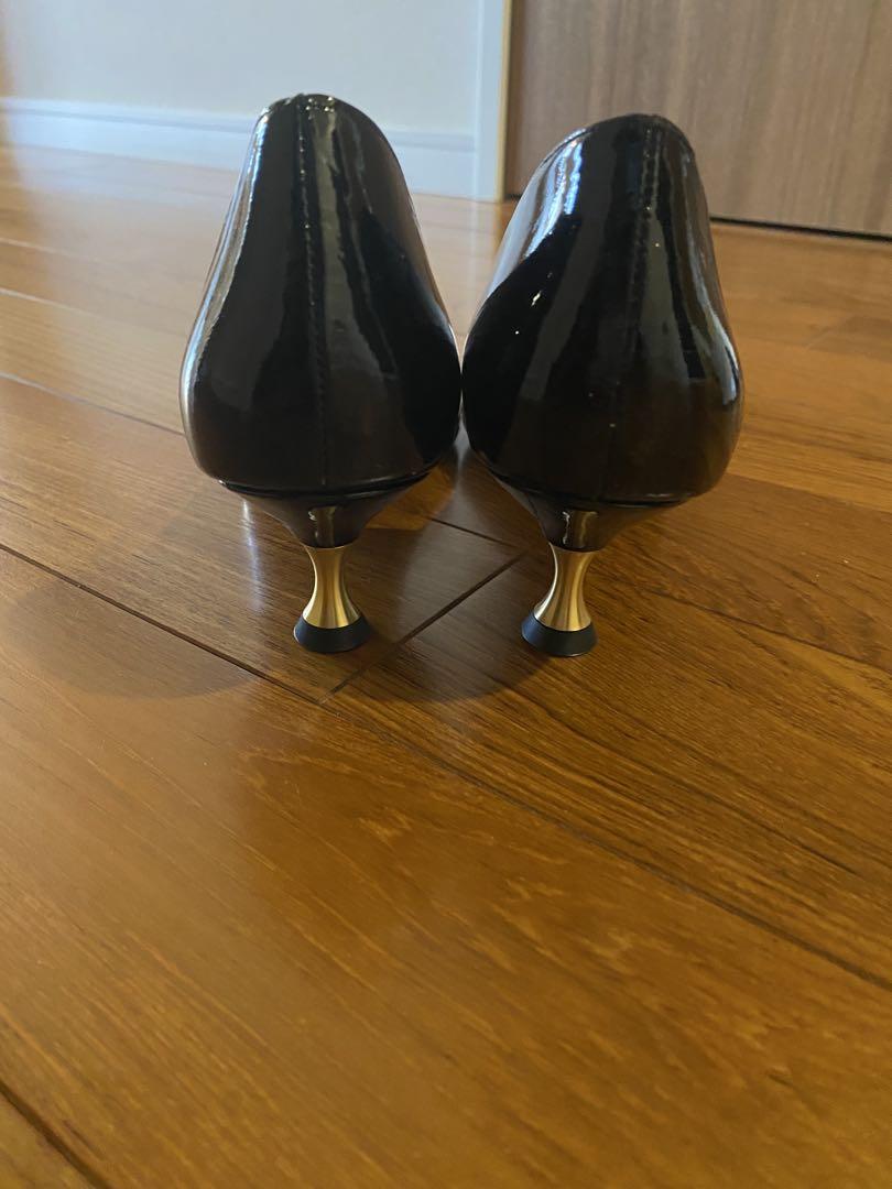 TAEKO HIGASHIHARA×LE TALONレザークリアコンビパンプス