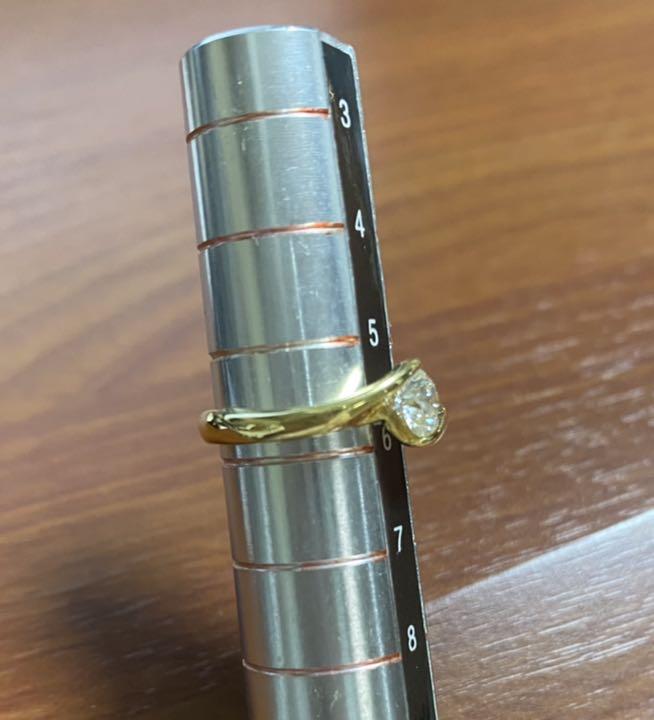 K18 ダイヤ リング 0.51ct G VS1 3EX ティファニーダイヤ使用