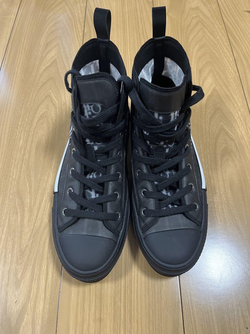Dior ブラック ハイカット スニーカー ディオール