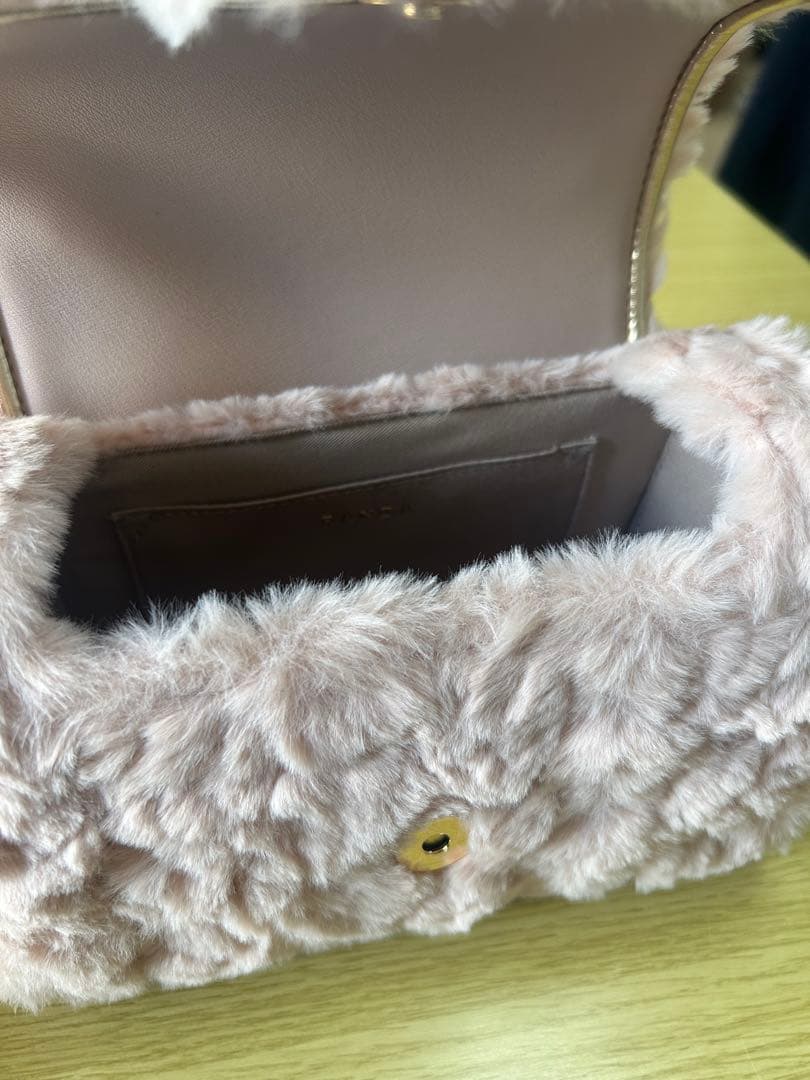 RANDA 2WAY モノグラムパーツファーバッグ