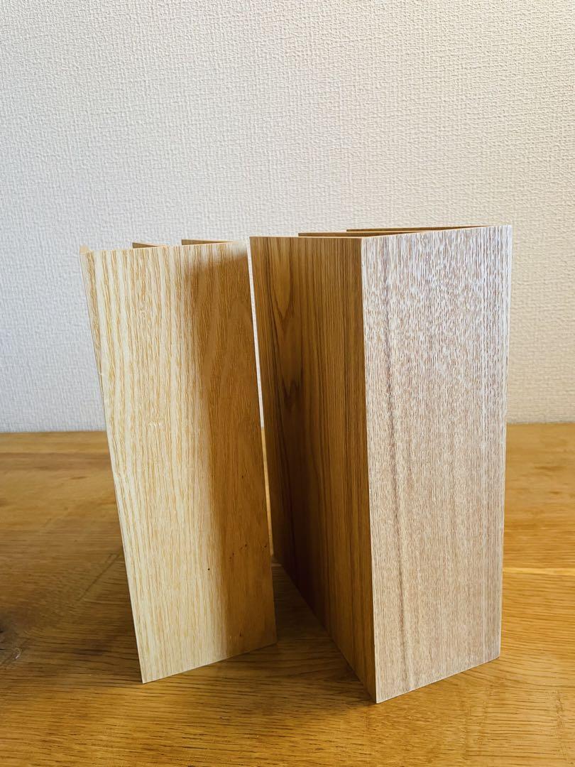 MUJI 無印良品◆木製 小物収納ケース/書類収納スタンド◆4個セットまとめ売り