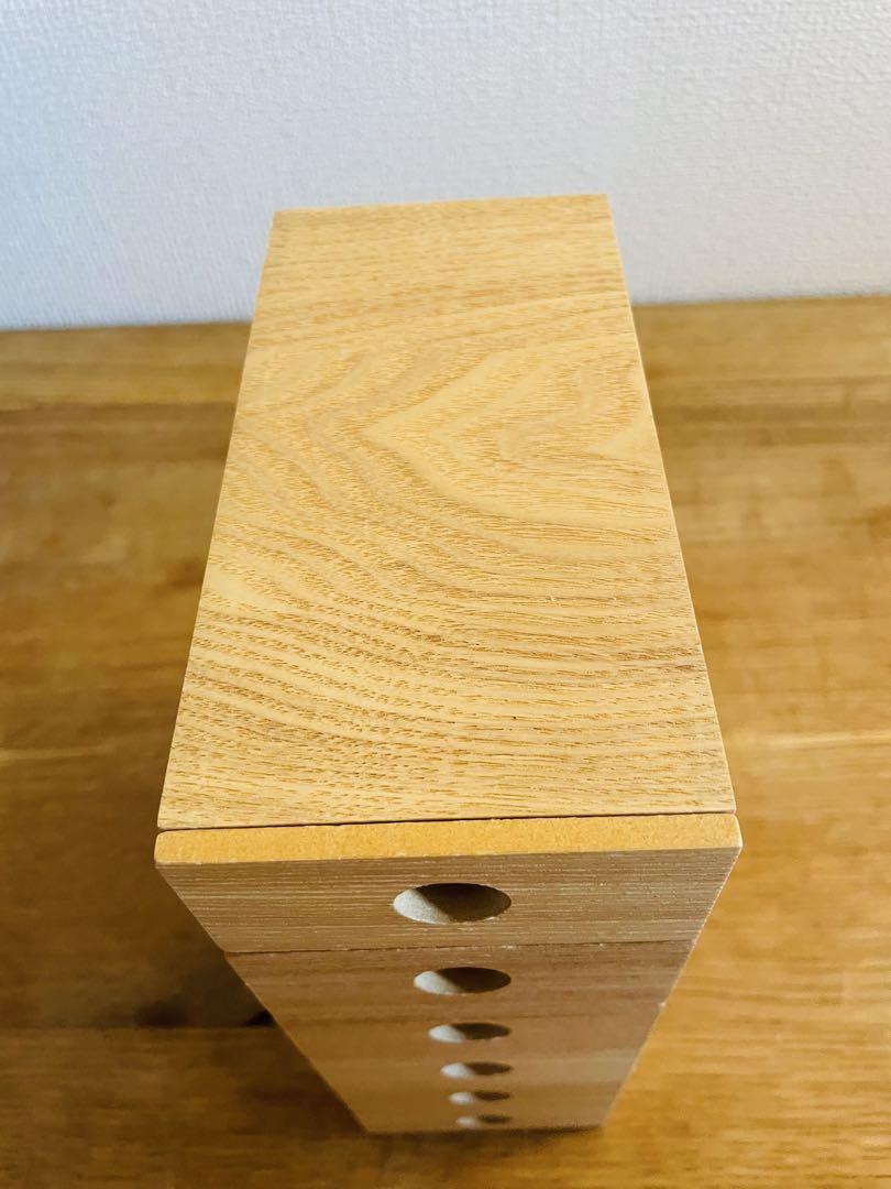 MUJI 無印良品◆木製 小物収納ケース/書類収納スタンド◆4個セットまとめ売り