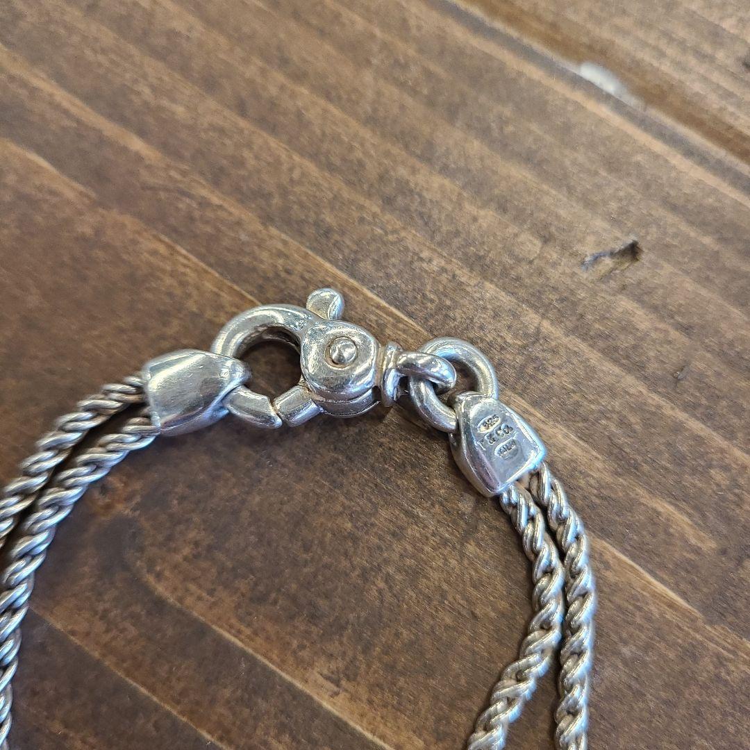 美品 TIFFANY＆Co. ダブルロープ スター ブレスレット シルバー925 TIFFANY&Co. ティファニー TIFFANY&CO ダブルロープ