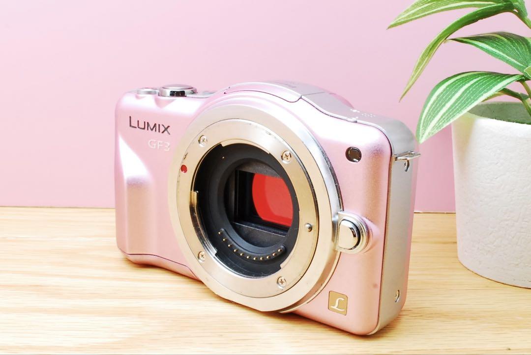 可愛いホワイトボディ❤️LUMIX GF3 ルミックス スマホ転送 ミラーレス ❤️スマホ転送❤️可愛い白いミラーレス機 LUMIX GF3❤️初心者