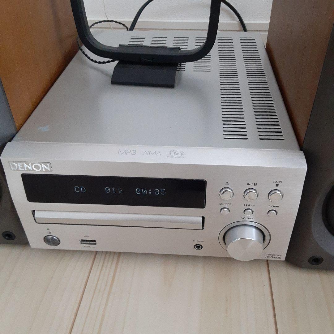 DENON RCD-M39 ミニコンポ スピーカー2台付き - メルカリ