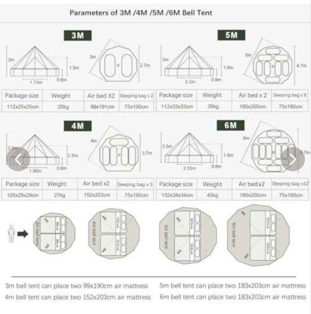 Safari Camping 3meter bell tent ベルテント