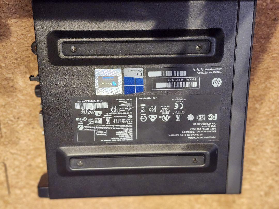 hp elitedesk 800 G1値下げしました。