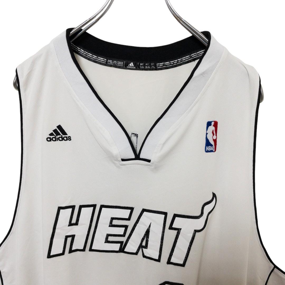 ☆adidas☆ NBA マイアミ・ヒート ウェイド ゲームシャツ C-4855