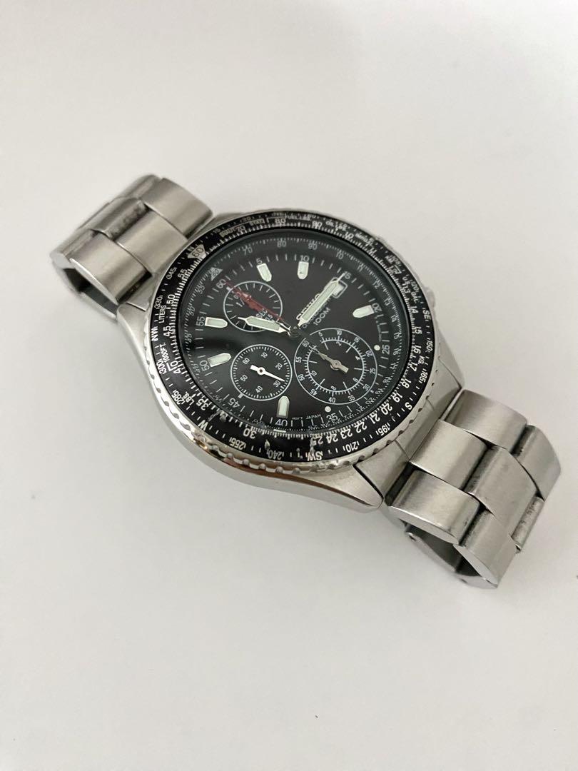 SEIKO フライトマスター　100M防水　クロノグラフ