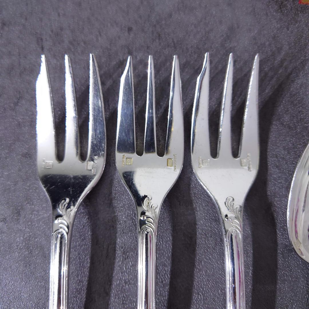 クリストフル マルリー ケーキフォーク コーヒースプーン 計6点 クリストフル マルリー ケーキフォーク コーヒースプーン 計6点