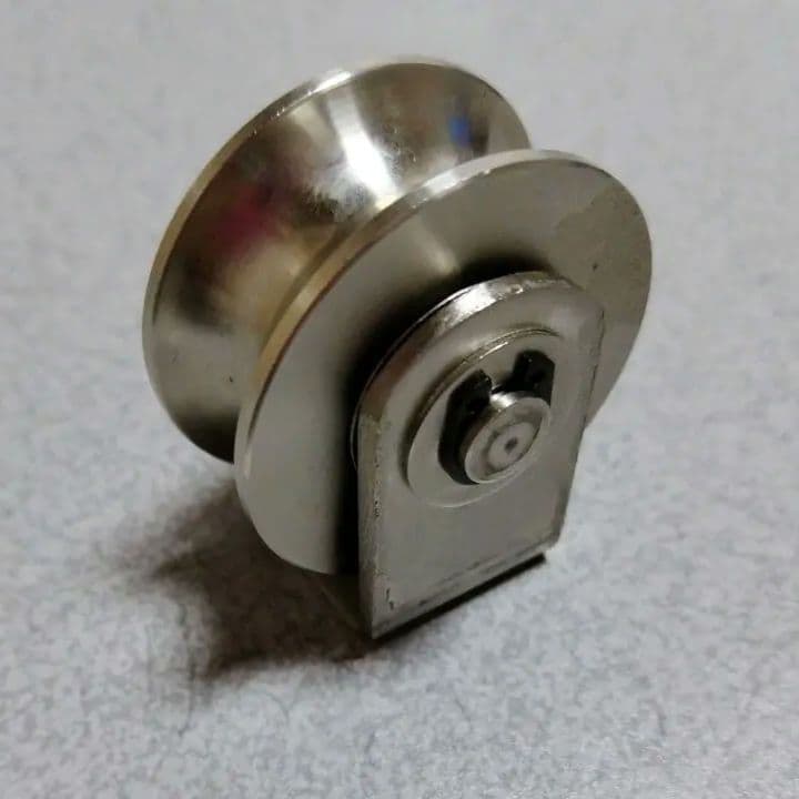 1個 V溝トラックホイール 1.89インチ 201ステンレススチール製