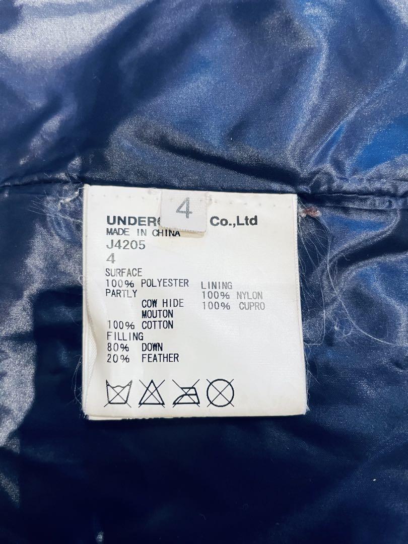UNDERCOVER アンダーカバー　ボア付き袖レザーダウンジャケット