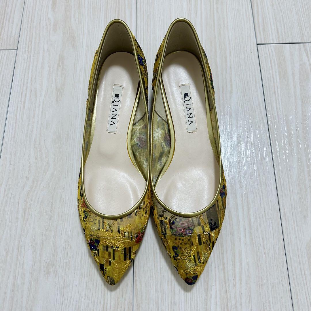 新品 DIANA 絵画シリーズ フラット パンプス クリムト