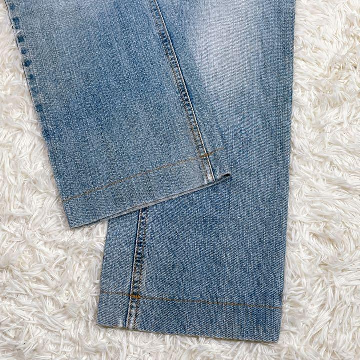 ドルチェ&ガッバーナ14CLASSICダメージ加工ロゴプレート デニムパンツ ...