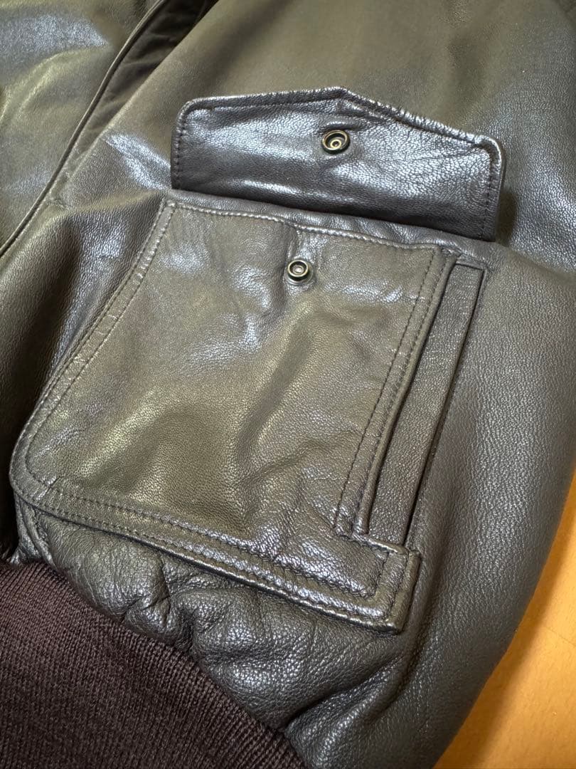 L.L.Bean レザージャケット USA製 A2 ビッグサイズ 美品 80s L.L.Bean レザージャケット USA製 A2 ビッグサイズ 美品 80s