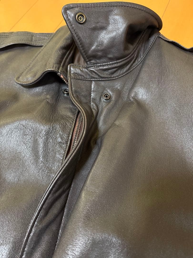 L.L.Bean レザージャケット USA製 A2 ビッグサイズ 美品 80s L.L.Bean レザージャケット USA製 A2 ビッグサイズ 美品 80s
