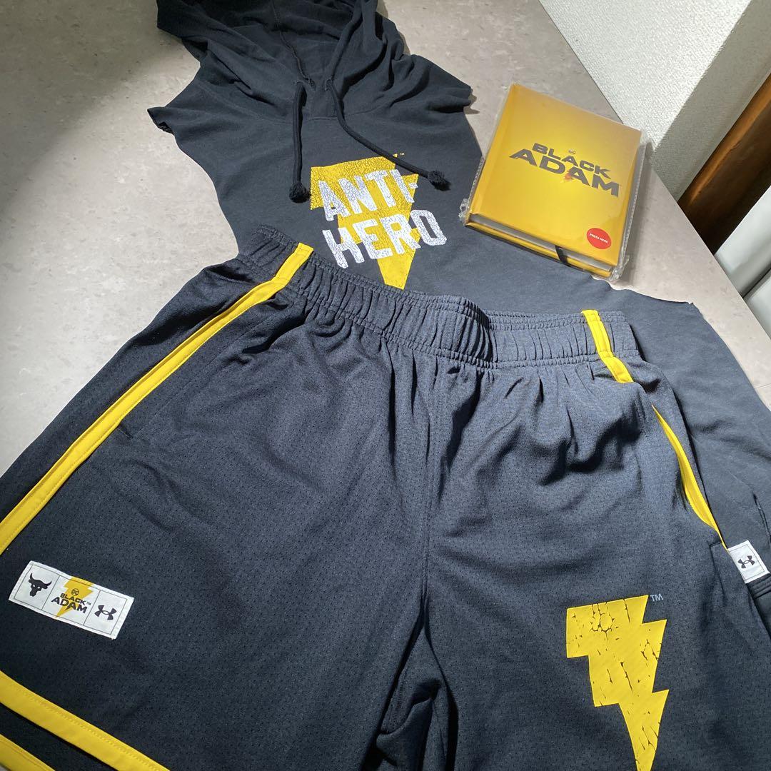 【レア】Under Armour プロジェクトロック ブラックアダムセットアップ