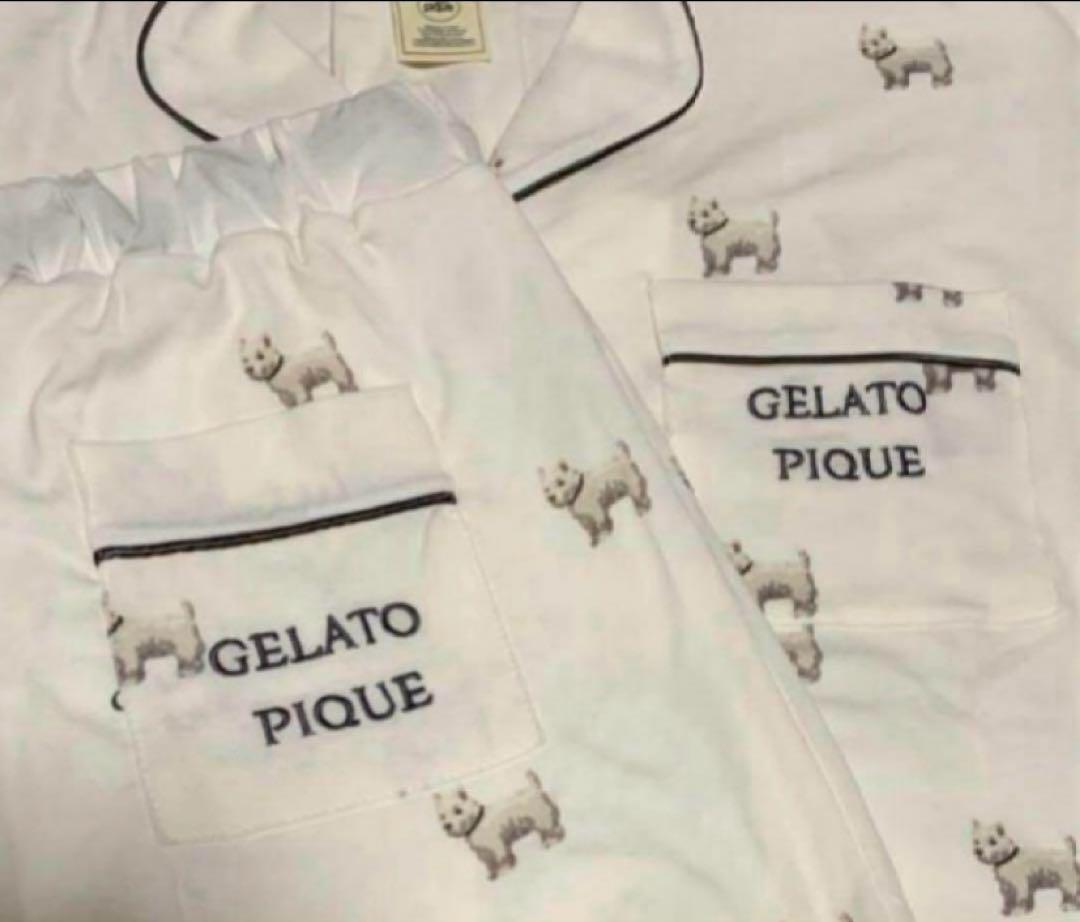 新品　gelato pique DOG柄　ルームウェア　上下セット　パジャマ