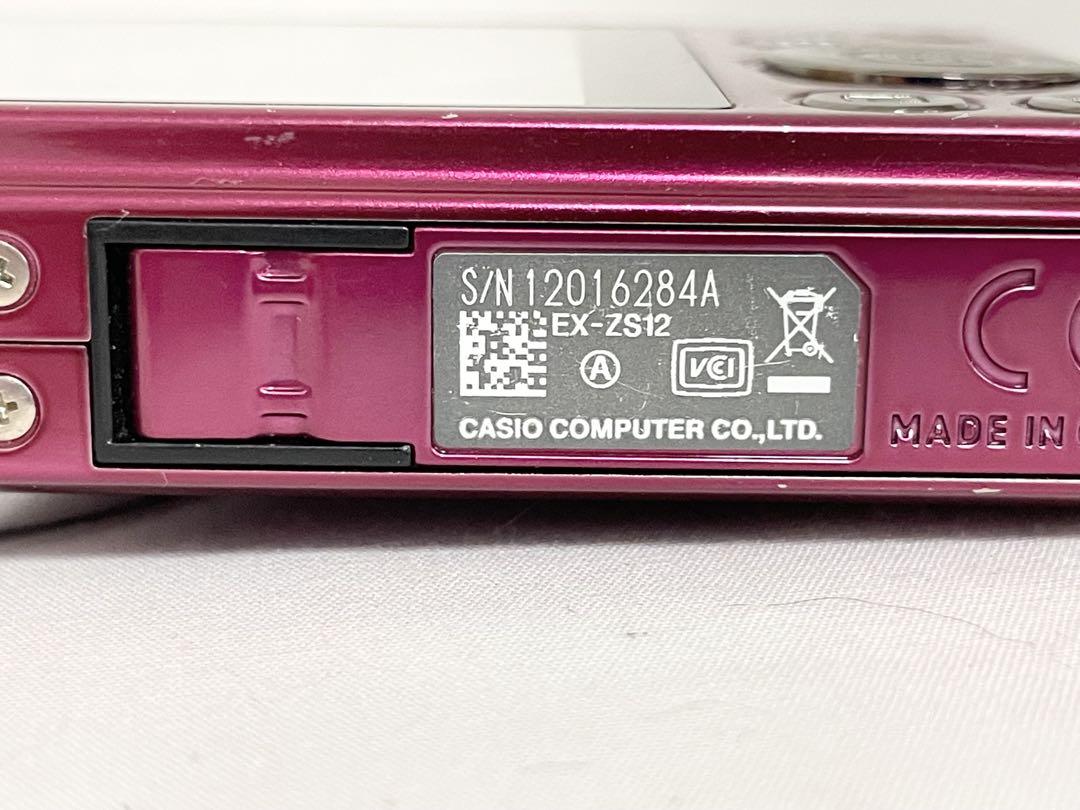 【完動品】　CASIO EXILIM EX-ZS12 動作確認済