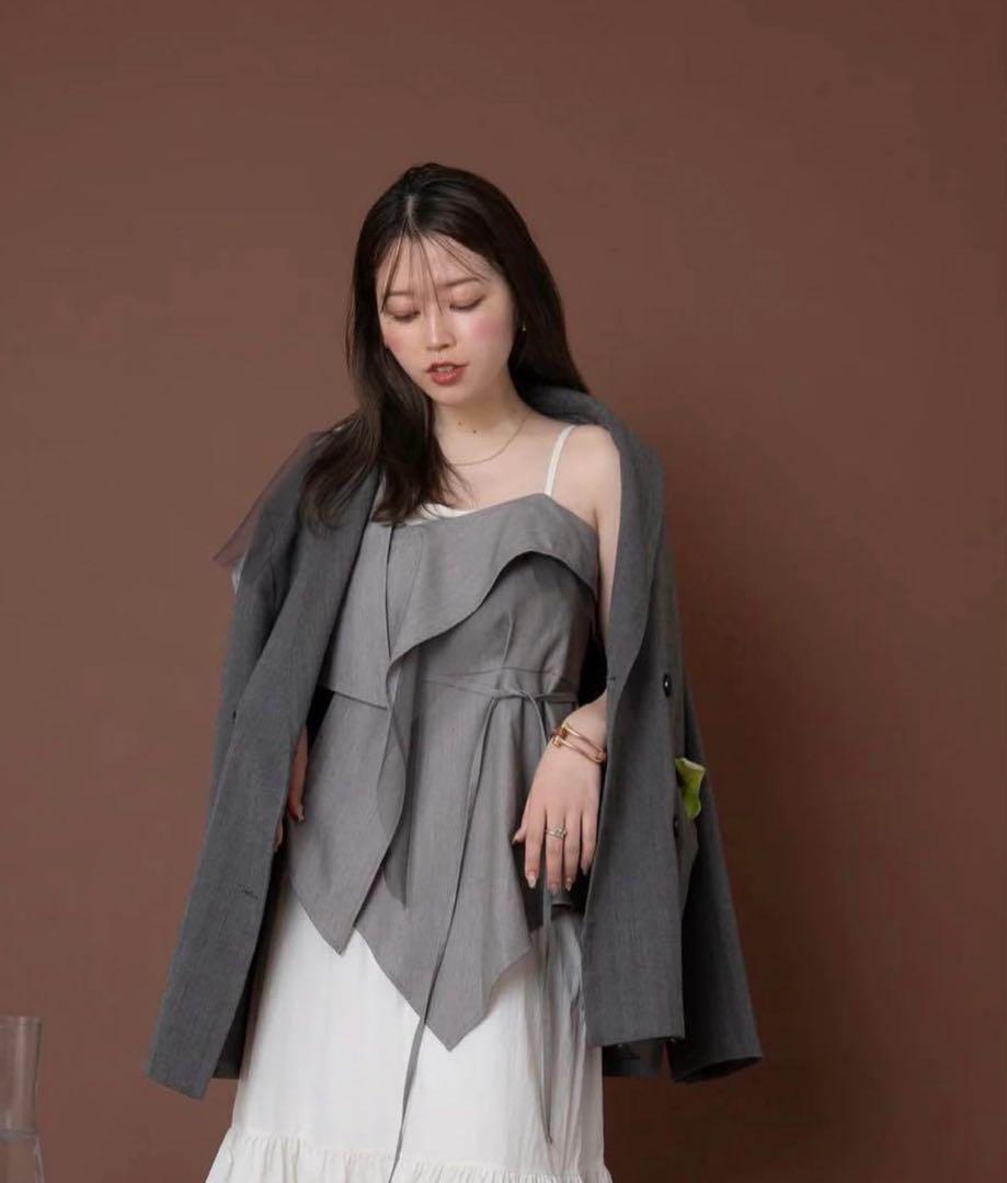 favclo チュールデザインビスチェ　loin nuit mideal favclo チュールデザインビスチェ loin nuit mideal - メルカリ