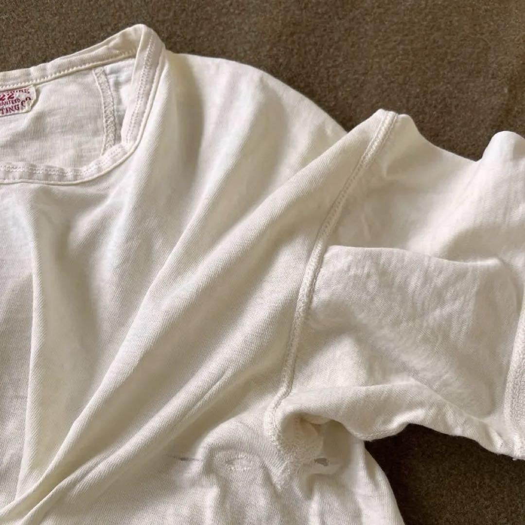 1920’s スペシャルヴィンテージ ヘンリーネック Tシャツ 生成り