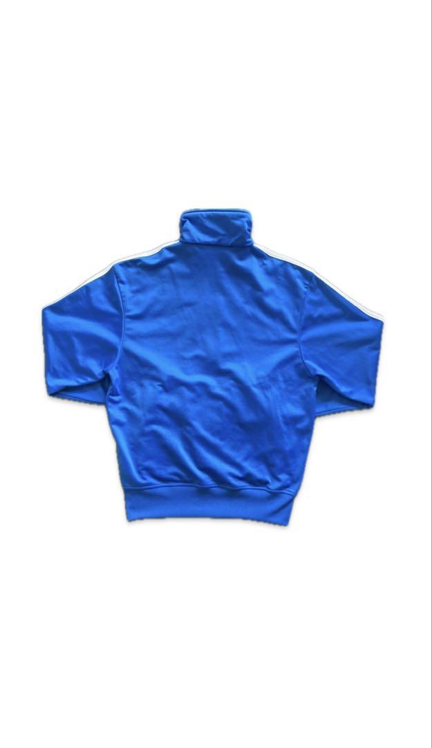 【希少】adidas 青 トラックジャケット 3ストライプ