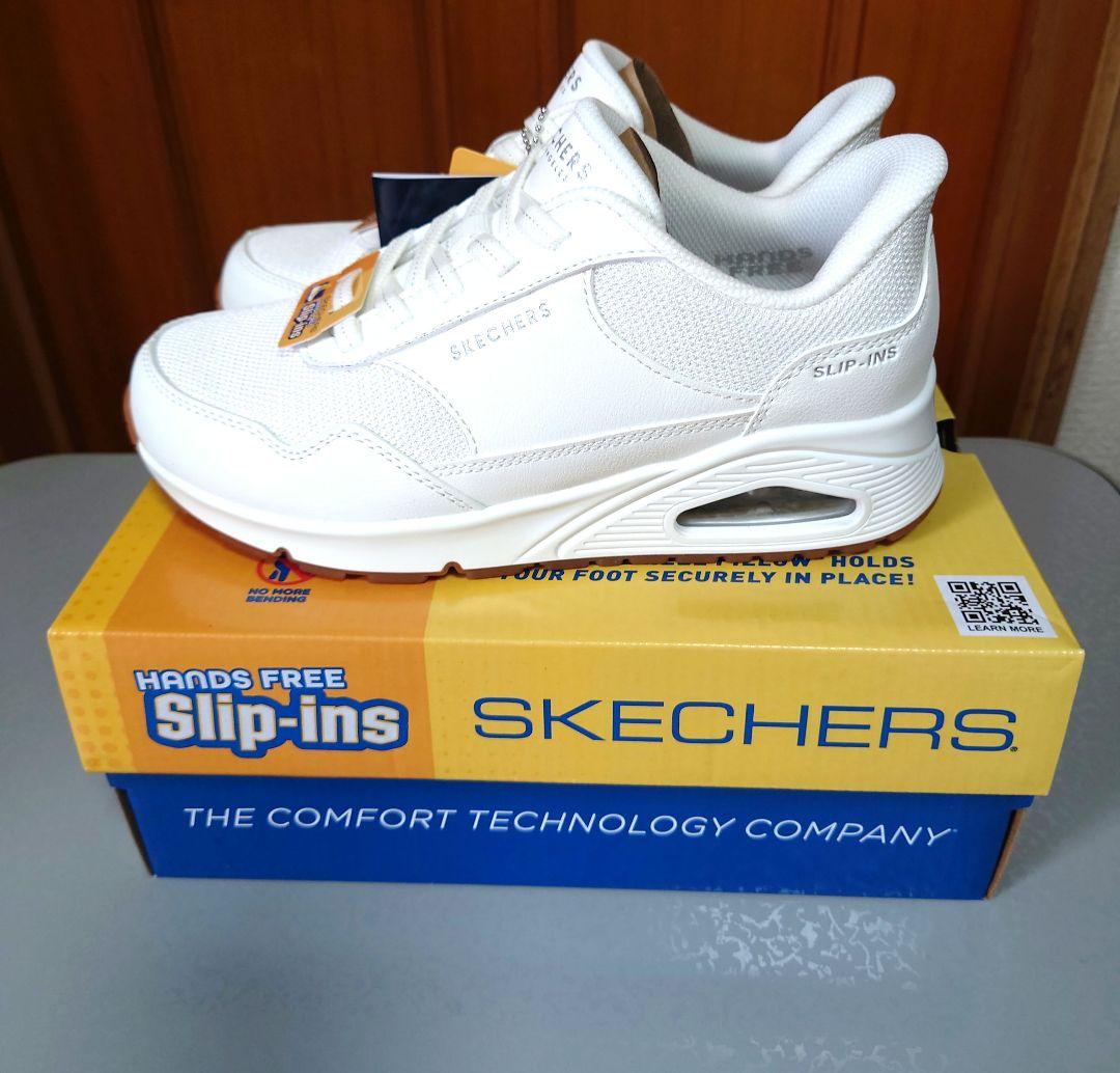 SKECHERS Slip-Ins ホワイト スニーカー SKECHERS スケッチャーズ メンズ スリップインズ スニーカー