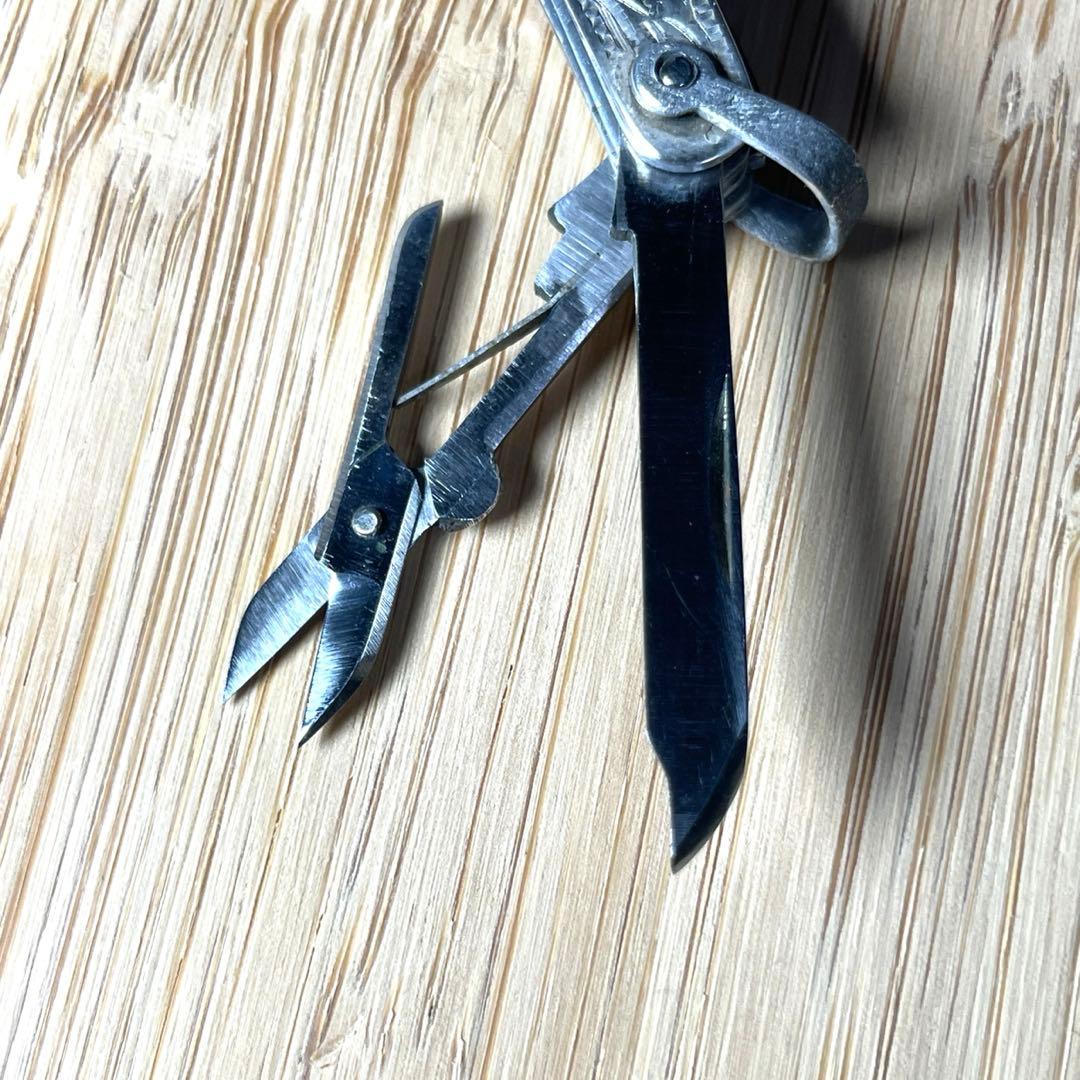 STERLING SILVER シルバー 3wayナイフ 彫金 ペンダントトップ