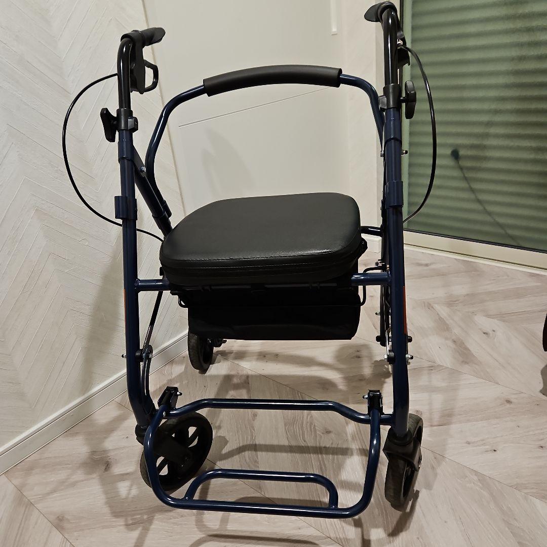 美品 シルバーカー 歩行補助 介助 ブレーキ 収納付き 介護用品 引き取り限定